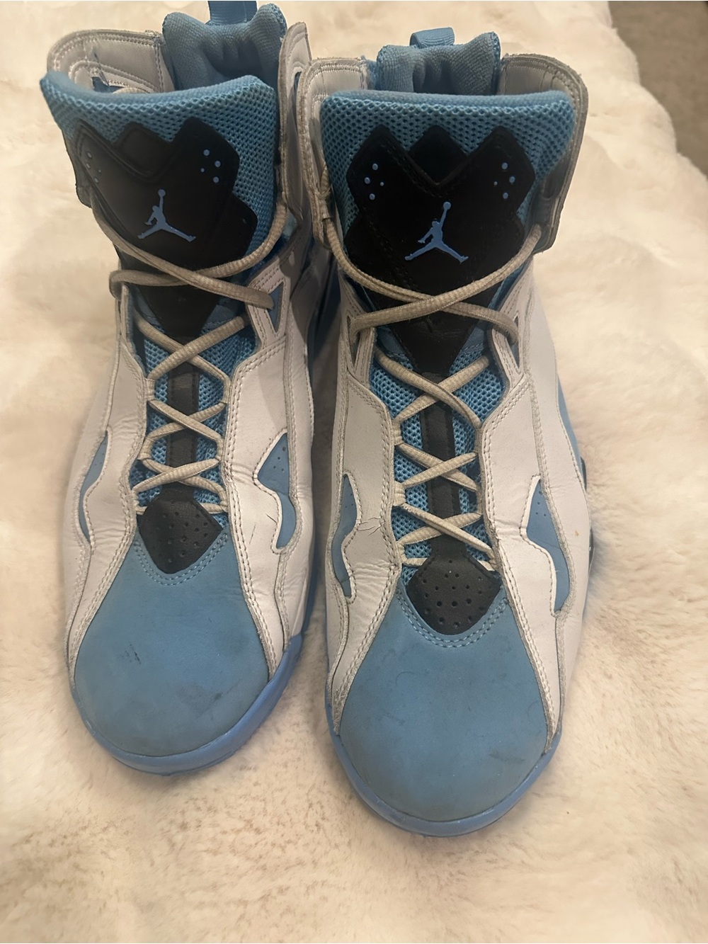 Jordan High-Top Sneakers in University Blue, White & Black